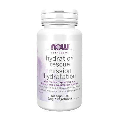 Now Hydration Rescue With Hyaluronic Acid 60 Veggie Caps - YesWellness.com