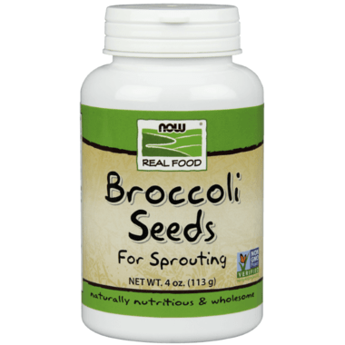 Now Real Food Broccoli Seeds For Sprouting 113 grams - YesWellness.com