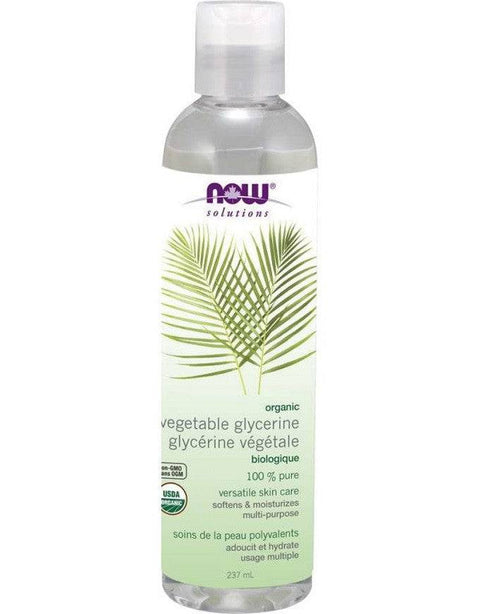 Now Solutions 100% Pure and Organic Vegetable Glycerine 237ml - YesWellness.com