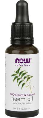 Now Solutions 100% Pure Neem Oil 30 ml - YesWellness.com