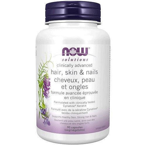 Now Solutions Clinically Advanced Hair, Skin and Nails 90 Capsules - YesWellness.com