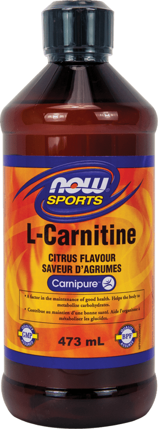 Now Sports L-Carnitine Liquid - Citrus 473 mL - YesWellness.com