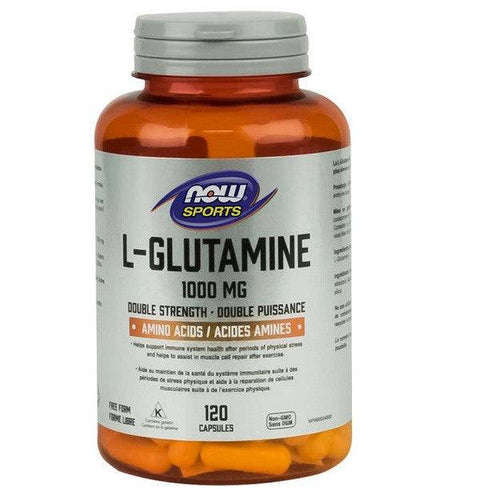 Now Sports L-Glutamine 1000mg 120 capsules - YesWellness.com