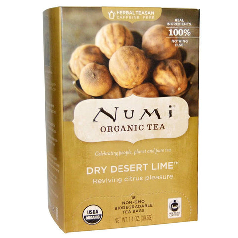 Numi Tea Organic Dry Desert Lime Tea - 18 Tea Bags - YesWellness.com