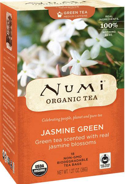 Numi Tea Organic Jasmine Green Tea - 18 Tea Bags - YesWellness.com