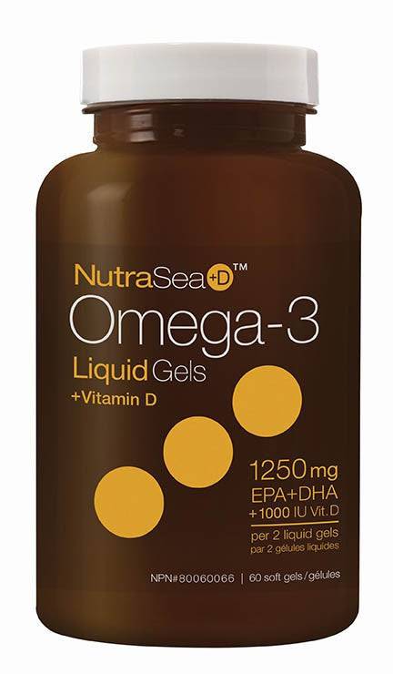 NutraSea+D Omega-3 Liquid Gels + Vitamin D (EPA + DHA 1250mg + 1000IU Vit D) - YesWellness.com