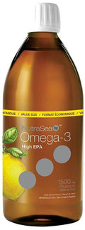 NutraSea hp Omega-3 High EPA 1500mg + 500mg DHA Zesty Lemon Flavour - YesWellness.com