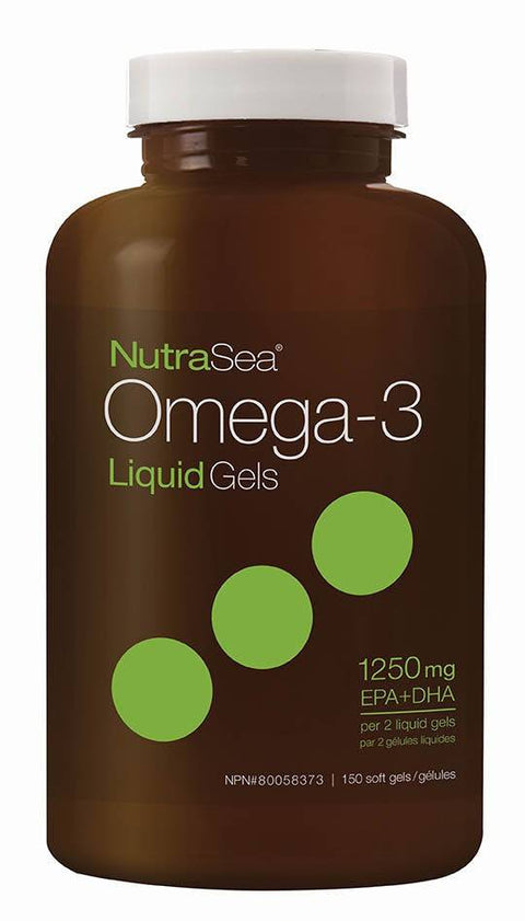 NutraSea Omega-3 LiquidGels (EPA+DHA 1250mg) - YesWellness.com