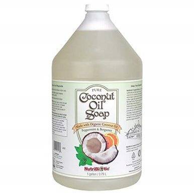 NutriBiotic Pure Coconut Oil Soap Peppermint & Bergamot - YesWellness.com