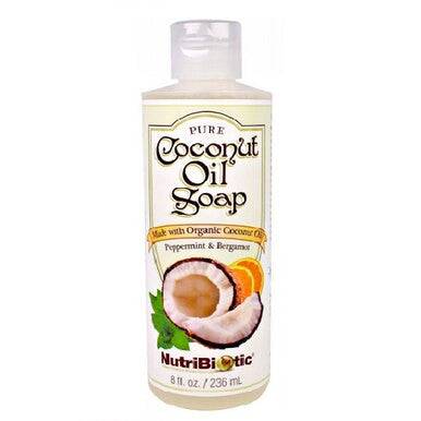 NutriBiotic Pure Coconut Oil Soap Peppermint & Bergamot - YesWellness.com