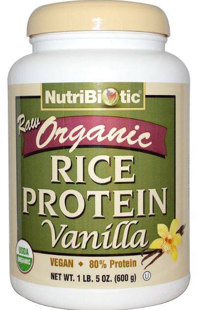 NutriBiotic Raw Organic Rice Protein Plain 600 grams - YesWellness.com
