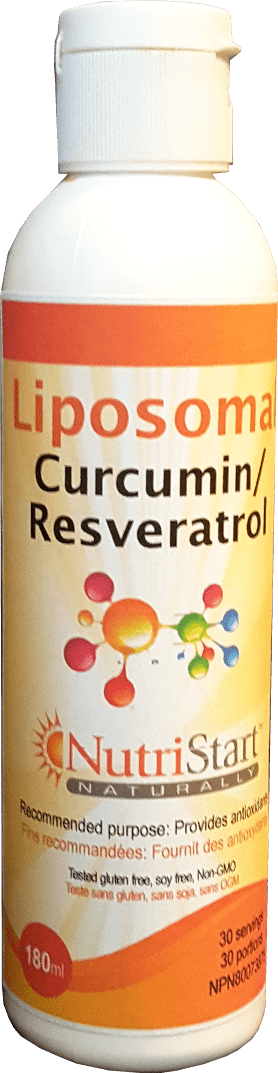 NutriStart Liposomal Curcumin Resveratrol 180 ml - YesWellness.com