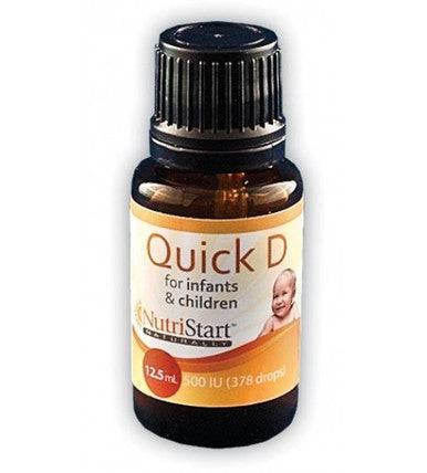 NutriStart Quick D Liquid Vitamin D Kids 12.5 ml - YesWellness.com