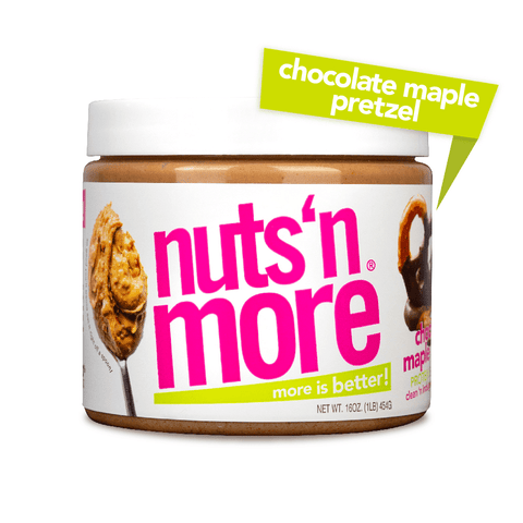 Nuts 'N More Chocolate Maple Pretzel Peanut Spread 454 grams - YesWellness.com