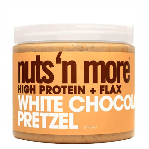 Nuts 'N More White Chocolate Pretzel High Protein + Flax Spread 454 grams - YesWellness.com