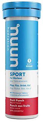 Nuun Hydration Sport-Fruit Punch 10 Tablets (8 x 52g) - YesWellness.com