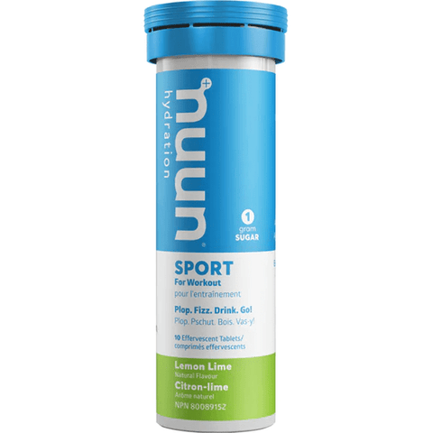 Nuun Hydration Sport-Lemon Lime 10 Tablets (8 x 52g box) - YesWellness.com