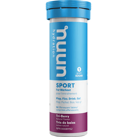 Expires June 2024 Clearance Nuun Hydration Sport-Tri Berry 10 Tablets (8 x 52g box) - YesWellness.com