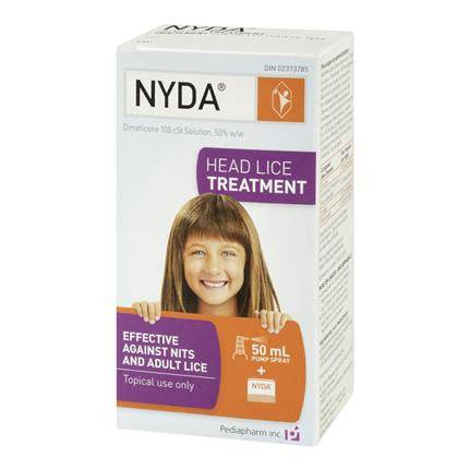 NYDA Head Lice Treatment 50mL Pump Spray Plus Comb - YesWellness.com