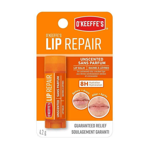 O'Keeffe's Lip Repair Lip Balm Unscented 4.2g - YesWellness.com
