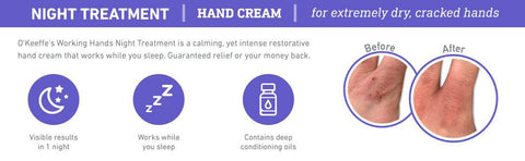 O'Keeffe's Working Hands Night Treatment Hand Cream 85g - YesWellness.com