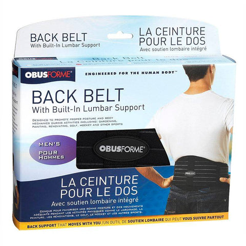 ObusForme Male Back Belt with Lumbar Support - YesWellness.com