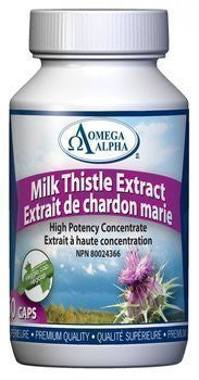 Expires April 2024 Clearance Omega Alpha Milk Thistle 60 Veg Capsules - YesWellness.com