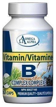 Omega Alpha Vitamin B-Complex 60 veg capsules - YesWellness.com