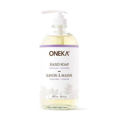 Oneka Hand Soap  Angelica + Lavender 475 mL - YesWellness.com
