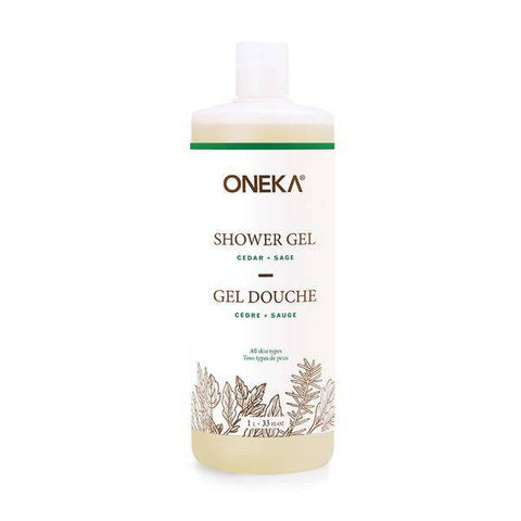 Oneka Shower Gel Ceder + Sage - YesWellness.com