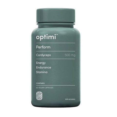 Optimi Perform Cordyceps Mushroom 60 Vegan Capsules - YesWellness.com