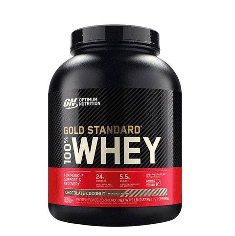 Optimum Nutrition Gold Standard 100% Whey Protein Chocolate Coconut 5lbs - YesWellness.com