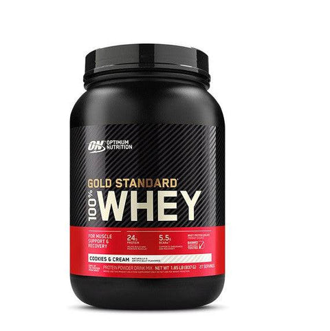 Optimum Nutrition Gold Standard 100% Whey Protein Cookies & Cream - YesWellness.com
