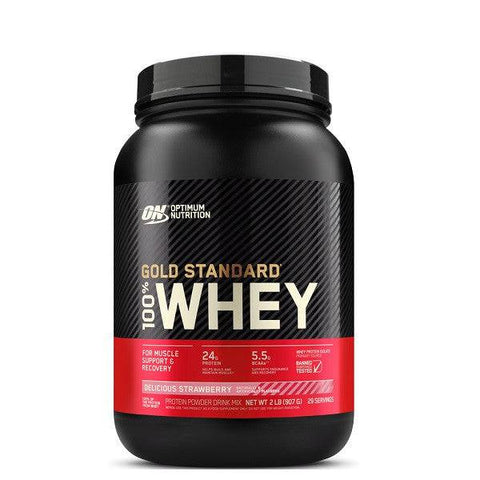 Optimum Nutrition Gold Standard 100% Whey Protein Delicious Strawberry - YesWellness.com