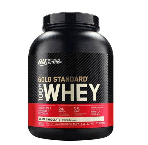 Optimum Nutrition Gold Standard 100% Whey Protein White Chocolate 5lbs - YesWellness.com