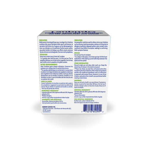 Boiron Minor Eye Irritation Relief Optique1 - 30 Single Use Doses of 0.4mL
