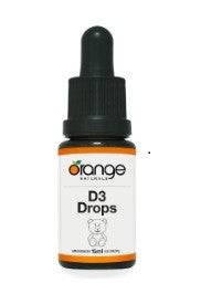 Expires April 2026 Clearance Orange Naturals D3 Drops 400IU For Kids 15 mL