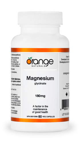 Expires May 2026 Clearance Orange Naturals Magnesium Glycinate 180mg 60 Capsules
