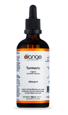 Expires July 2024 Clearance Orange Naturals Turmeric 200mg/mL 100mL - YesWellness.com