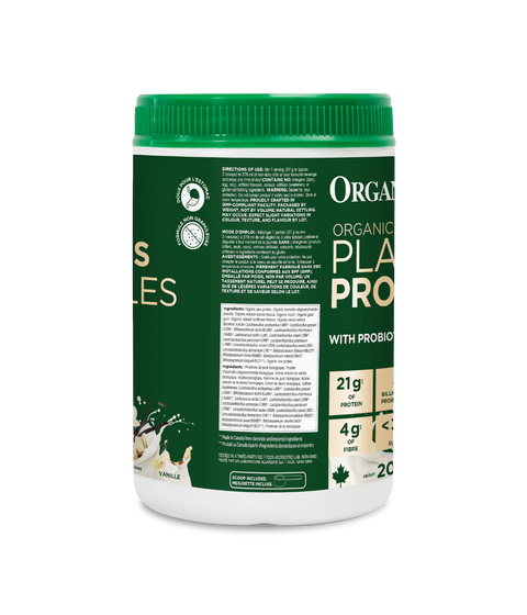 Organika Organic Plant Protein Powder with Probiotics Vanilla 740g