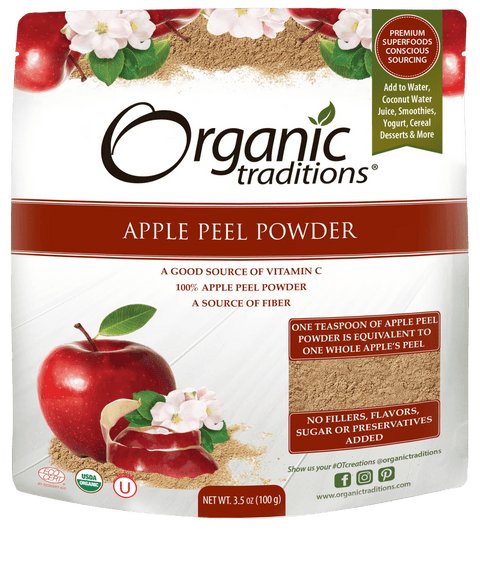 Organic Traditions Apple Peel Powder 100g - YesWellness.com