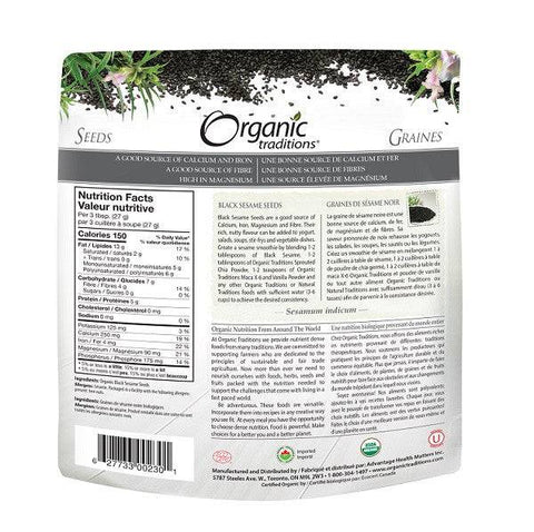 Organic Traditions Black Sesame Seeds - YesWellness.com