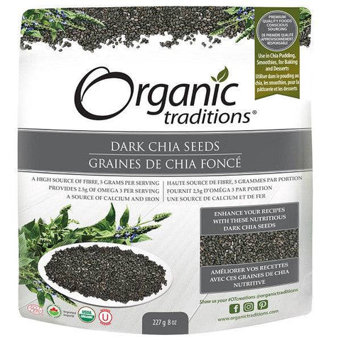 Organic Traditions Dark Chia Seeds - YesWellness.com