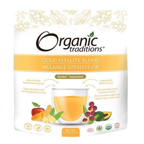 Organic Traditions Gold Vitality Blend 80 grams - YesWellness.com