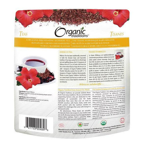 Organic Traditions Hibiscus Tea 200 grams - YesWellness.com