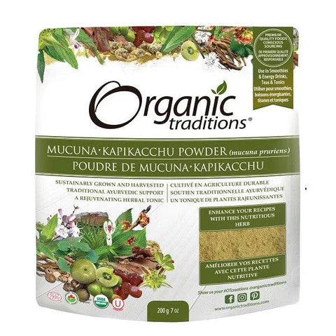 Expires July 2024 Clearance Organic Traditions Kapikacchu Powder 200 grams - YesWellness.com