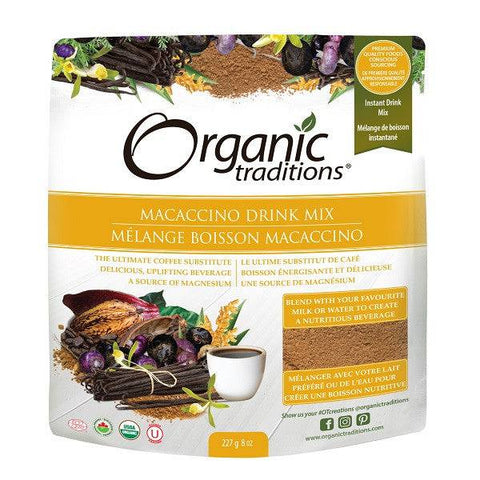 Organic Traditions Macaccino Drink Mix 227 grams - YesWellness.com