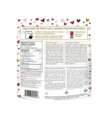 Organic Traditions Red Velvet Latte 150 grams - YesWellness.com