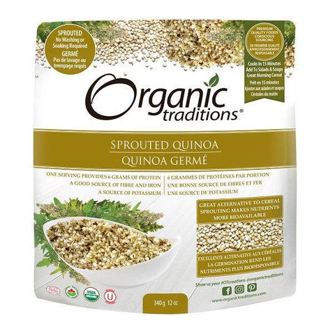 Organic Traditions Sprouted Quinoa 340 grams - YesWellness.com