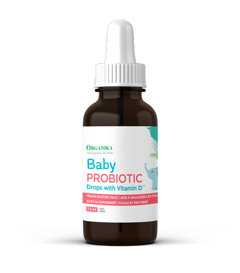 Expires March 2026 Clearance Organika Baby Probiotic Drops with Vitamin D 7.5 ml